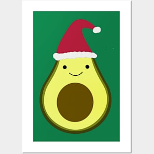 Santa Avocado Posters and Art